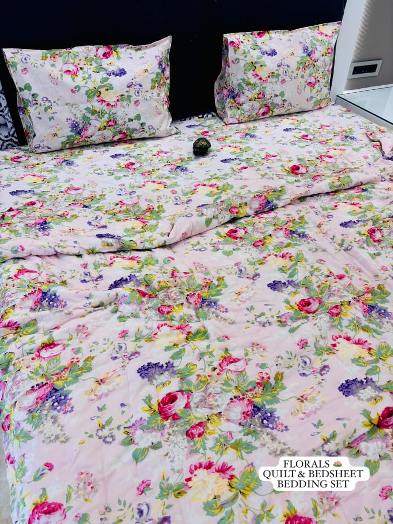 Bedsheet and Quilt Set